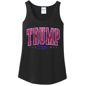 Bling Trump 2024 President Make America Trump Again Ladies Essential Tank