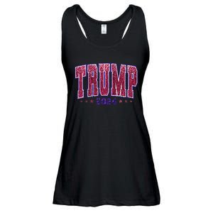 Bling Trump 2024 President Make America Trump Again Ladies Essential Flowy Tank