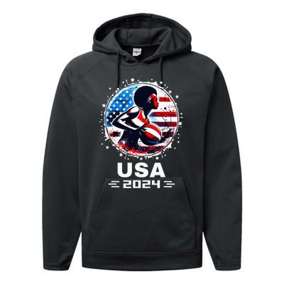 Basketball Team 2024 Basketball 2024 Usa Team 2024 Performance Fleece Hoodie