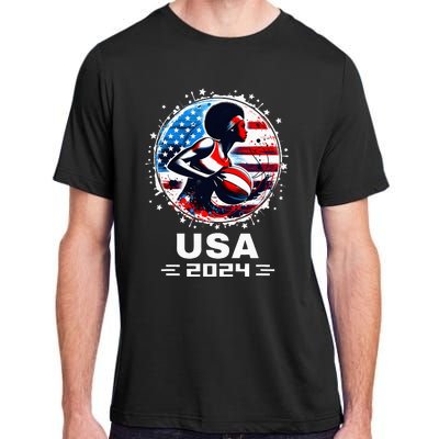 Basketball Team 2024 Basketball 2024 Usa Team 2024 Adult ChromaSoft Performance T-Shirt