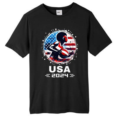 Basketball Team 2024 Basketball 2024 Usa Team 2024 Tall Fusion ChromaSoft Performance T-Shirt