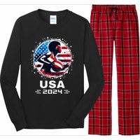 Basketball Team 2024 Basketball 2024 Usa Team 2024 Long Sleeve Pajama Set