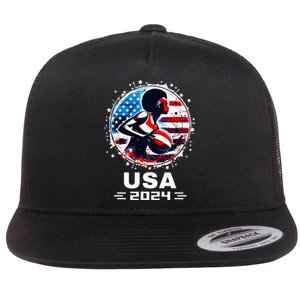 Basketball Team 2024 Basketball 2024 Usa Team 2024 Flat Bill Trucker Hat