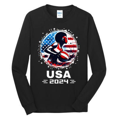 Basketball Team 2024 Basketball 2024 Usa Team 2024 Tall Long Sleeve T-Shirt