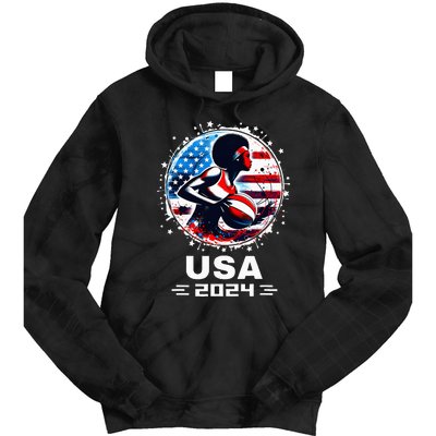 Basketball Team 2024 Basketball 2024 Usa Team 2024 Tie Dye Hoodie