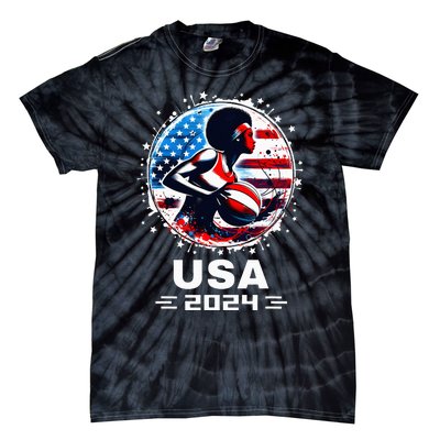 Basketball Team 2024 Basketball 2024 Usa Team 2024 Tie-Dye T-Shirt