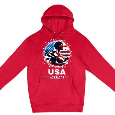 Basketball Team 2024 Basketball 2024 Usa Team 2024 Premium Pullover Hoodie