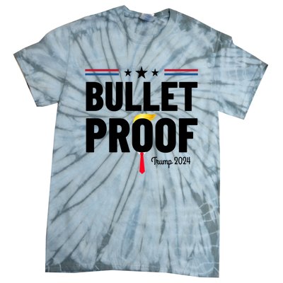 Bulletproof Trump 2024 Tie-Dye T-Shirt