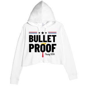 Bulletproof Trump 2024 Crop Fleece Hoodie