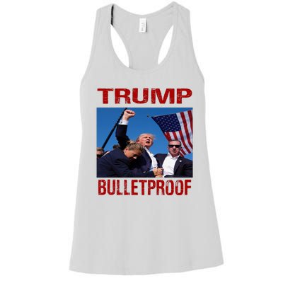 Bulletproof Trump 2024 Women's Racerback Tank