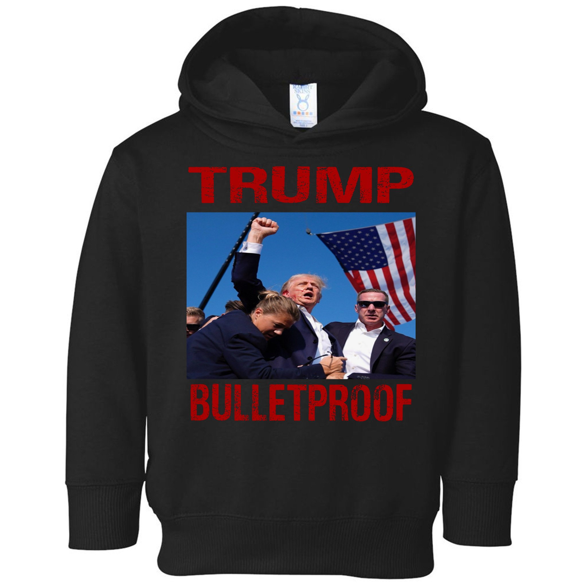 Bulletproof Trump 2024 Take America Back Pennsylvania Rally Toddler Hoodie