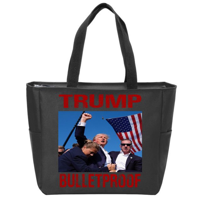 Bulletproof Trump 2024 Take America Back Pennsylvania Rally Zip Tote Bag