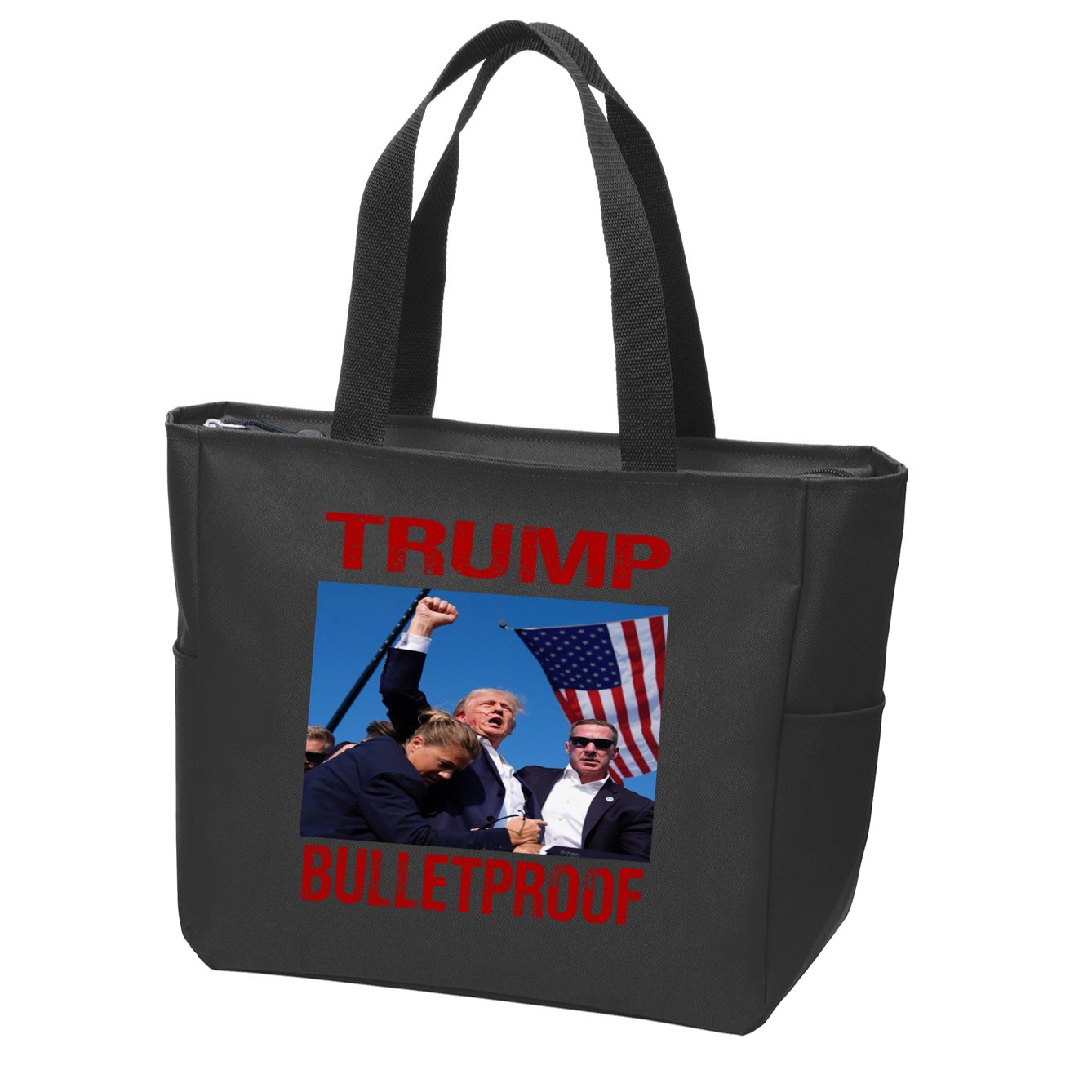 Bulletproof Trump 2024 Take America Back Pennsylvania Rally Zip Tote Bag