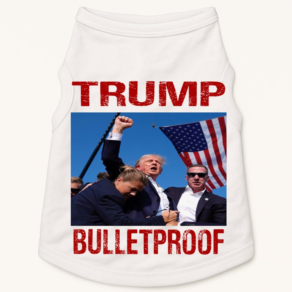 Bulletproof Trump 2024 Take America Back Pennsylvania Rally Doggie Tank