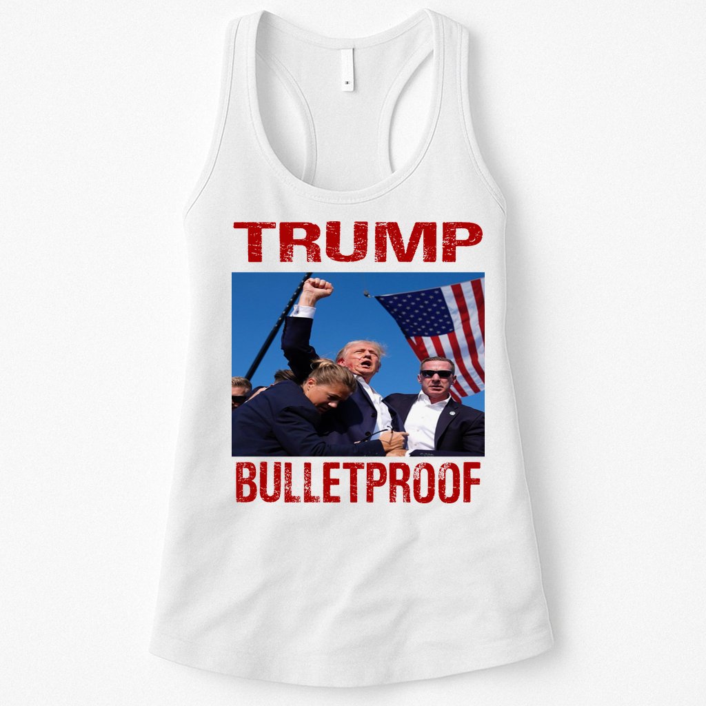 Bulletproof Trump 2024 Take America Back Pennsylvania Rally Womens Tank Top