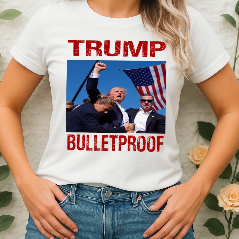 Bulletproof Trump 2024 Take America Back Pennsylvania Rally Womens T-Shirt