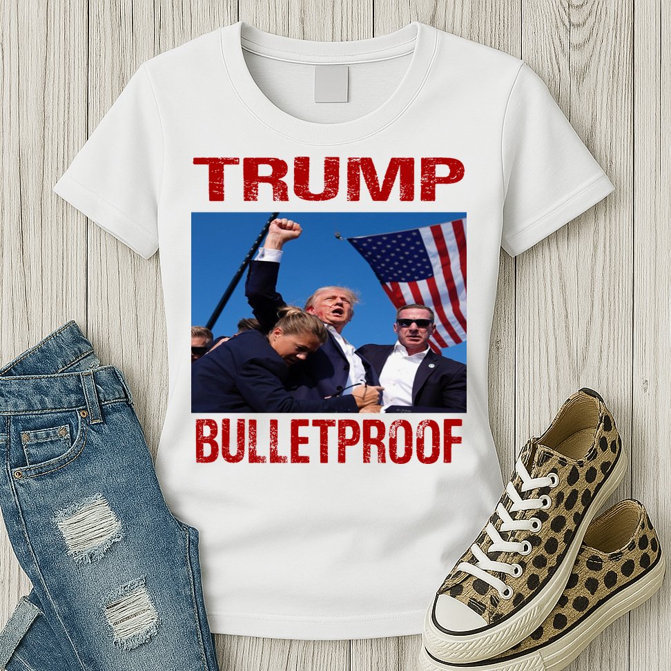 Bulletproof Trump 2024 Take America Back Pennsylvania Rally Womens T-Shirt