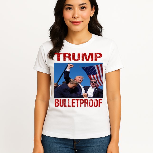 Bulletproof Trump 2024 Take America Back Pennsylvania Rally Womens T-Shirt