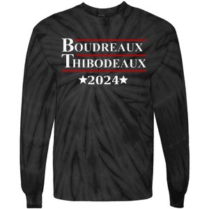 Boudreaux & Thibodeaux 2024 Funny Louisiana Election Tie-Dye Long Sleeve Shirt