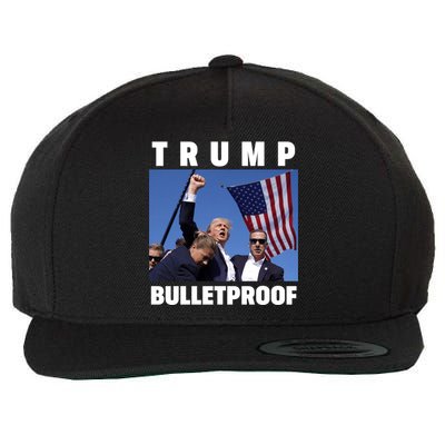 Bulletproof Trump 2024 Wool Snapback Cap