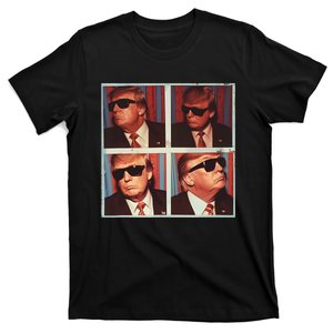 Badass Trump 45 47 Photobooth Icon President Trump Portrait T-Shirt