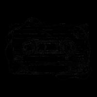 Back To 80S 90S Mix Tape Music Sketch Drawing Music Tape 16 in Basic Backpack