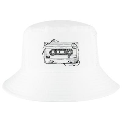 Back To 80S 90S Mix Tape Music Sketch Drawing Music Tape Cool Comfort Performance Bucket Hat