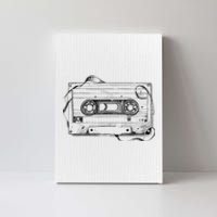 Back To 80S 90S Mix Tape Music Sketch Drawing Music Tape Canvas