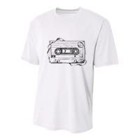 Back To 80S 90S Mix Tape Music Sketch Drawing Music Tape Youth Performance Sprint T-Shirt
