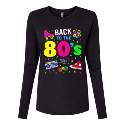 Back To 80s 1980s Vintage Retro Eighties Costume Party Gift Womens Cotton Relaxed Long Sleeve T-Shirt