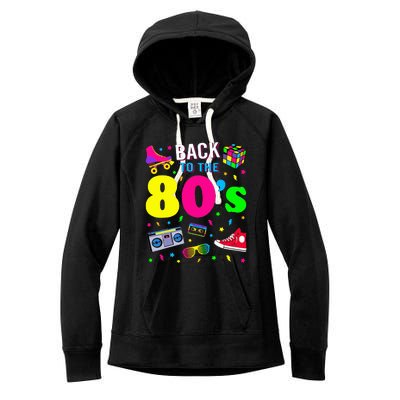 Back To 80s 1980s Vintage Retro Eighties Costume Party Gift Women's Fleece Hoodie