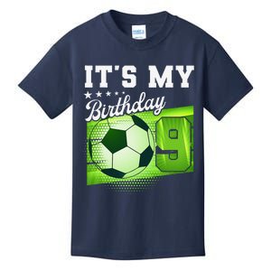 Birthday Tees 9 Soccer Its My 9th Birthday Soccer Kids T-Shirt