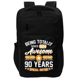 Being Totally Awesome Special Edition Since 1934 90 Years Birthday Impact Tech Backpack