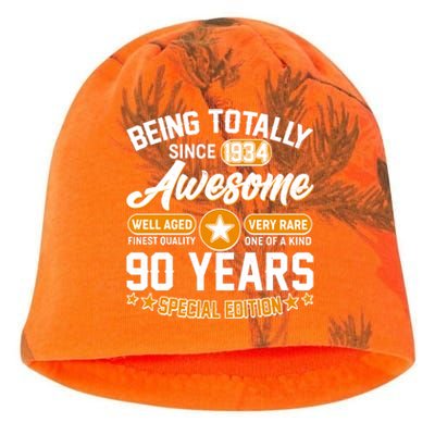 Being Totally Awesome Special Edition Since 1934 90 Years Birthday Kati - Camo Knit Beanie