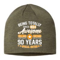 Being Totally Awesome Special Edition Since 1934 90 Years Birthday Sustainable Beanie