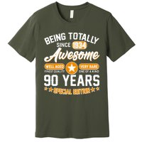 Being Totally Awesome Special Edition Since 1934 90 Years Birthday Premium T-Shirt