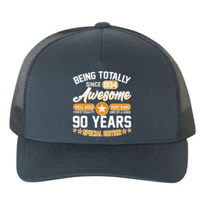 Being Totally Awesome Special Edition Since 1934 90 Years Birthday Yupoong Adult 5-Panel Trucker Hat