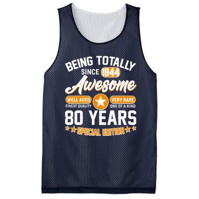 Being Totally Awesome Special Edition Since 1944 80 Years Birthday Mesh Reversible Basketball Jersey Tank