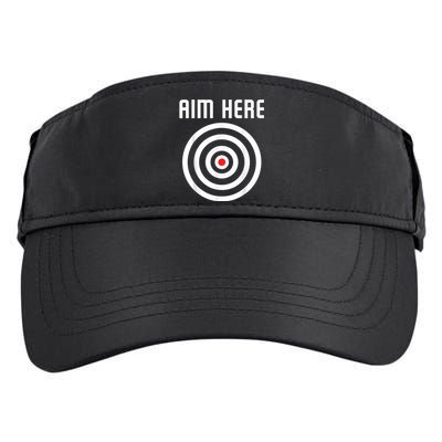 Bullseye Target Aim Here Darts Players Shooting Adult Drive Performance Visor