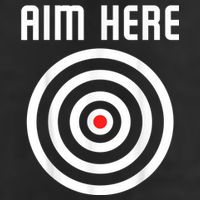 Bullseye Target Aim Here Darts Players Shooting Adult Drive Performance Visor