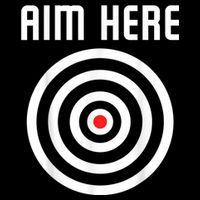 Bullseye Target Aim Here Darts Players Shooting Drawstring Bag