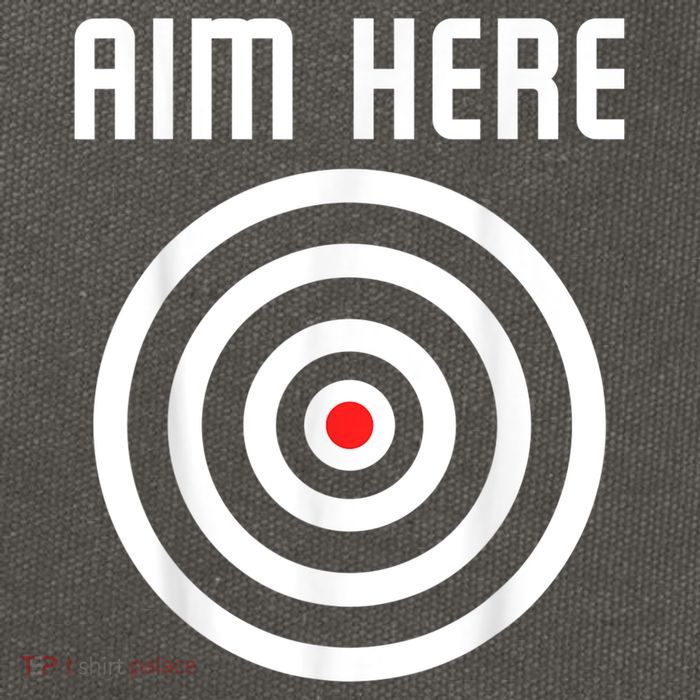 Bullseye Target Aim Here Darts Players Shooting Cotton Canvas Backpack