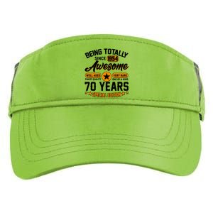 Being Totally Awesome Special Edition Since 1954 70 Years Birthday Adult Drive Performance Visor