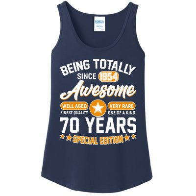 Being Totally Awesome Special Edition Since 1954 70 Years Birthday Ladies Essential Tank