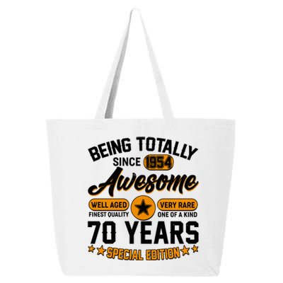 Being Totally Awesome Special Edition Since 1954 70 Years Birthday 25L Jumbo Tote