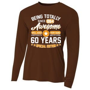 Being Totally Awesome Special Edition Since 1964 60 Years Birthday Cooling Performance Long Sleeve Crew