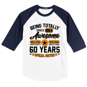 Being Totally Awesome Special Edition Since 1964 60 Years Birthday Baseball Sleeve Shirt