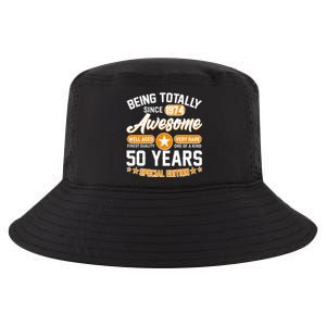 Being Totally Awesome Special Edition Since 1974 50 Years Birthday Cool Comfort Performance Bucket Hat