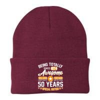 Being Totally Awesome Special Edition Since 1974 50 Years Birthday Knit Cap Winter Beanie