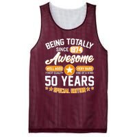 Being Totally Awesome Special Edition Since 1974 50 Years Birthday Mesh Reversible Basketball Jersey Tank